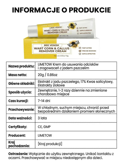 Krem na Odciski i Modzele z Jadem Pszczelim