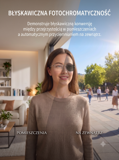 Fotochromowe Okulary do Czytania - Anti Blue