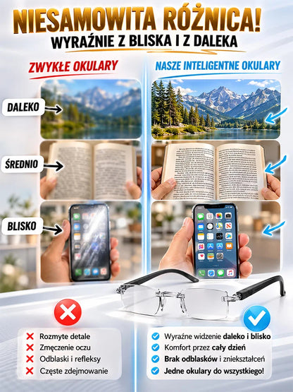 Fotochromowe Okulary do Czytania - Anti Blue