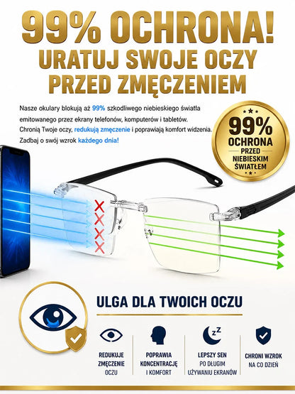 Fotochromowe Okulary do Czytania - Anti Blue