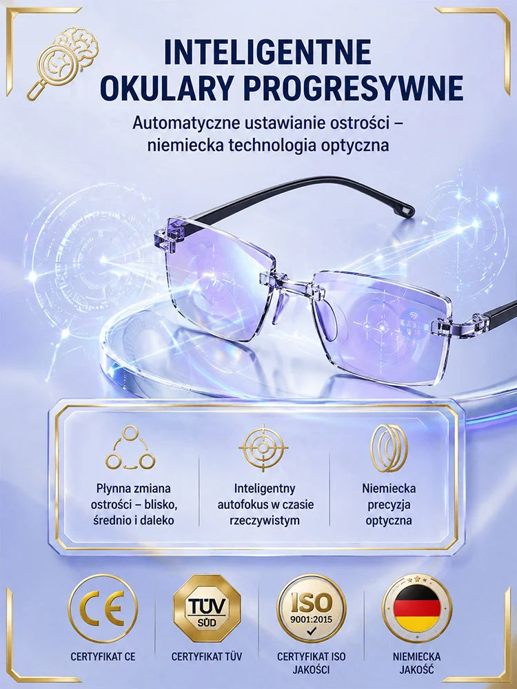 Fotochromowe Okulary do Czytania - Anti Blue